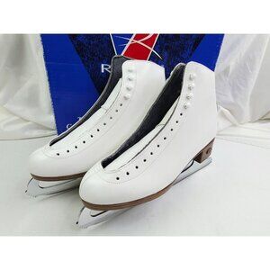 Riedell Total Performance Competition 121 Size 9.5 White Womens Ice Skates NWB